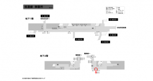 名古屋地下鉄／御器所駅／桜通線№B2-6№6駅看板、位置図