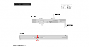 名古屋地下鉄／鶴里駅／桜通線№B2-7№7駅看板、位置図