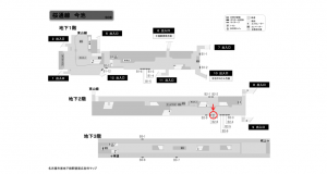 名古屋地下鉄／今池駅／桜通線№B2-7№7駅看板、位置図