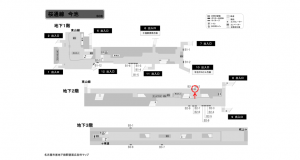 名古屋地下鉄／今池駅／桜通線№B2-2№2駅看板、位置図