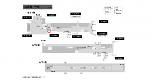 名古屋地下鉄／今池駅／桜通線№B1-11№11駅看板、位置図