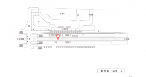 名鉄／国府宮駅／／№210駅看板、位置図