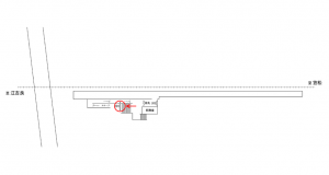 名鉄／柳津駅／／№201駅看板、位置図