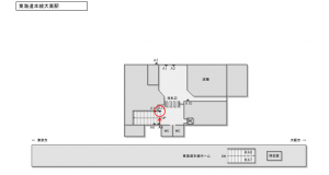 JR東海／大高駅／№A-12№12駅看板、位置図