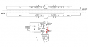 名鉄／三好ケ丘駅／／№236駅看板、位置図