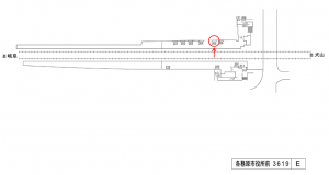 名鉄／各務原市役所前駅／／№205駅看板、位置図