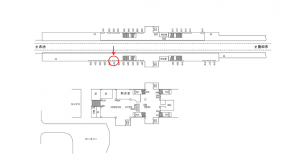 名鉄／日進駅／／№227駅看板、位置図