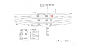 名鉄／犬山駅／／№209駅看板、位置図