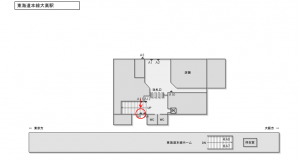 JR東海／大高駅／№A-6№6駅看板、位置図