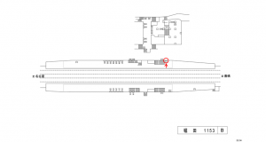 名鉄／堀田駅／／№211駅看板、位置図