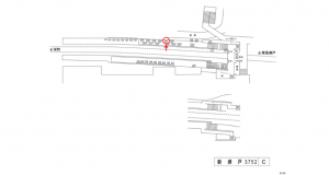 名鉄／新瀬戸駅／／№221駅看板、位置図