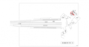 名鉄／名鉄岐阜駅／／№202駅看板、位置図