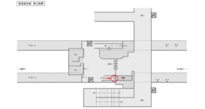 JR東海／南大高駅／№A-2№2駅看板、位置図