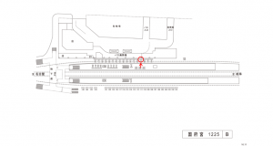 名鉄／国府宮駅／／№139駅看板、位置図