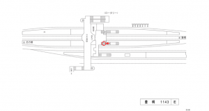 名鉄／豊明駅／／№202駅看板、位置図