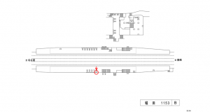 名鉄／堀田駅／／№216駅看板、位置図