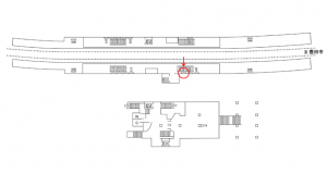 名鉄／黒笹駅／／№209駅看板、位置図