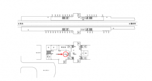 名鉄／日進駅／／№237駅看板、位置図