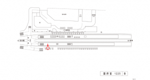 名鉄／国府宮駅／／№144駅看板、位置図