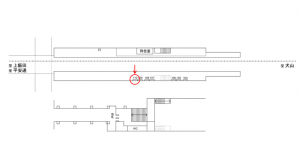 名鉄／味岡駅／／№110駅看板、位置図