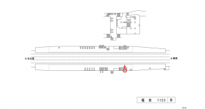 名鉄／堀田駅／／№213駅看板、位置図