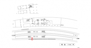 名鉄／鳴海駅／／№138駅看板、位置図