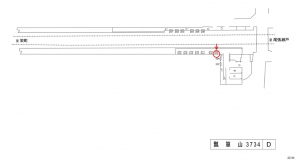 名鉄／瓢箪山駅／／№209駅看板、位置図