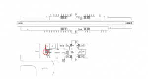 名鉄／日進駅／／№252駅看板、位置図