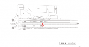 名鉄／国府宮駅／／№215駅看板、位置図