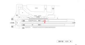 名鉄／国府宮駅／／№316駅看板、位置図