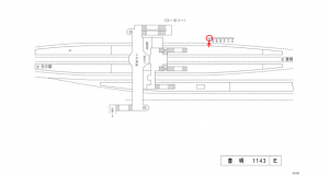 名鉄／豊明駅／／№106駅看板、位置図