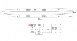 名鉄／黒笹駅／／№216駅看板、位置図