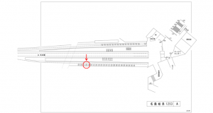 名鉄／名鉄岐阜駅／／№120駅看板、位置図