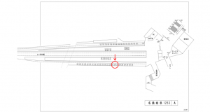 名鉄／名鉄岐阜駅／／№108駅看板、位置図