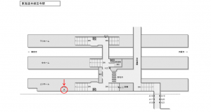 JR東海／笠寺駅／№A-14№14駅看板、位置図