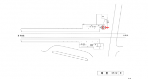 名鉄／味美駅／／№205駅看板、位置図