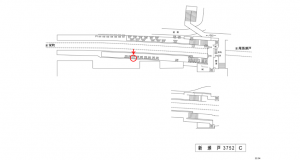 名鉄／新瀬戸駅／／№226駅看板、位置図