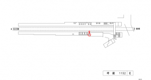 名鉄／呼続駅／／№203駅看板、位置図