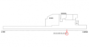 名鉄／竹鼻駅／／№102駅看板、位置図