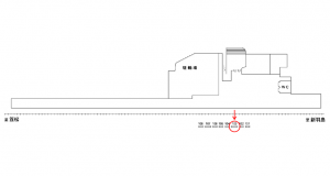 名鉄／竹鼻駅／／№103駅看板、位置図