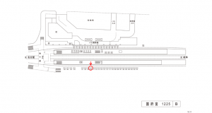 名鉄／国府宮駅／／№118駅看板、位置図