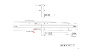 名鉄／新木曽川駅／／№101駅看板、位置図