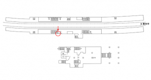 名鉄／黒笹駅／／№213駅看板、位置図