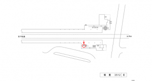 名鉄／味美駅／／№208駅看板、位置図