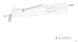 名鉄／喜多山駅／／№111駅看板、位置図