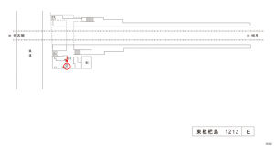 名鉄／東枇杷島駅／／№202駅看板、位置図