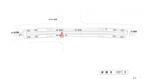 名鉄／妙興寺駅／／№201駅看板、位置図