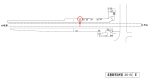 名鉄／各務原市役所前駅／／№201駅看板、位置図