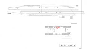 名鉄／前後駅／／№205駅看板、位置図