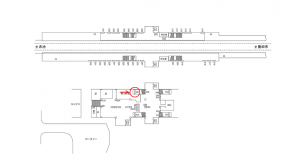 名鉄／日進駅／／№301駅看板、位置図